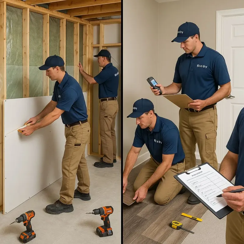 Repairs and Reconstruction process in Easton, WI